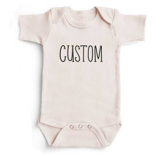 Embroidered Custom Onesie® brand, Custom Baby Bodysuit, Personalized Bodysuit Z57