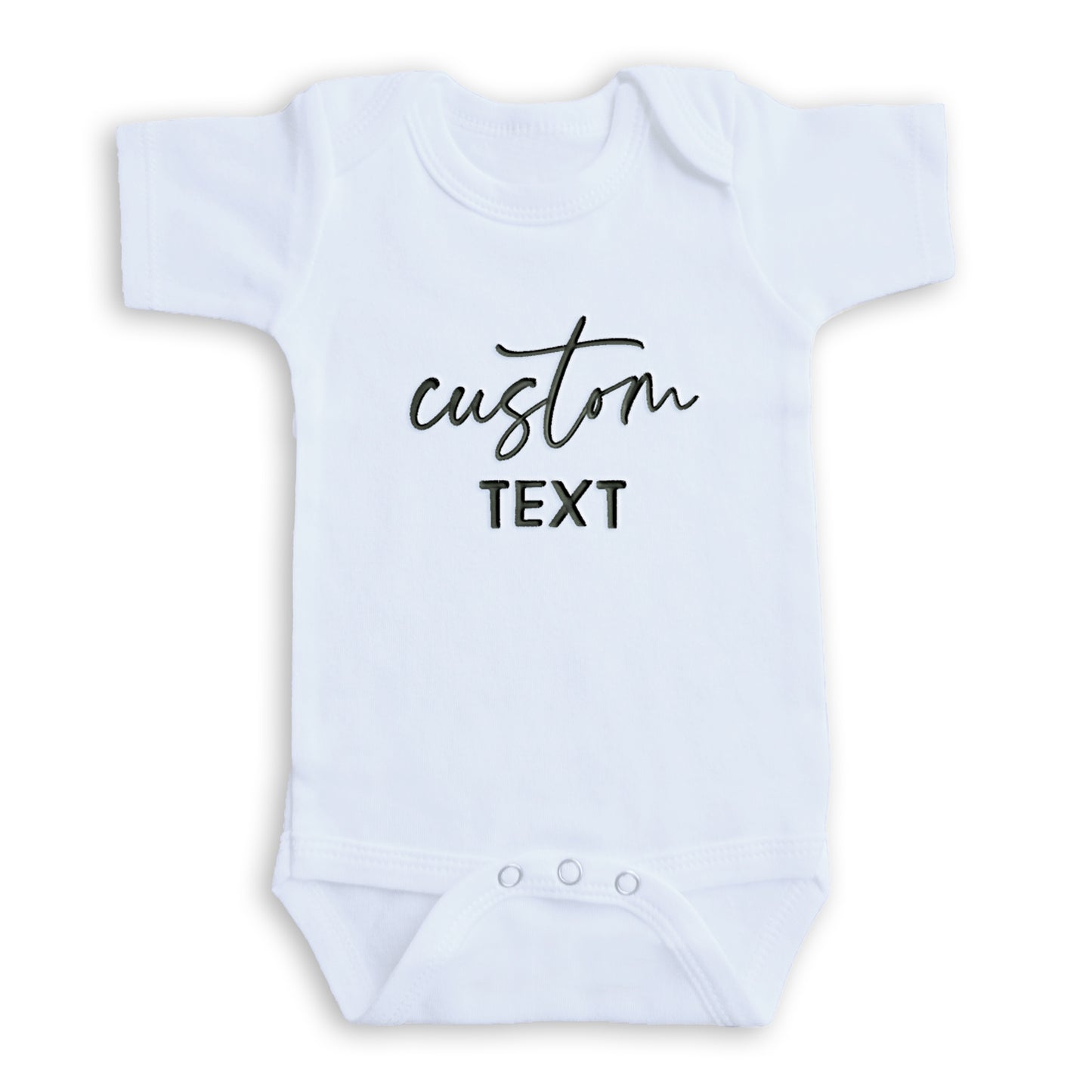 Embroidered Custom Onesie® brand, Custom Baby Bodysuit, Personalized Bodysuit Z57