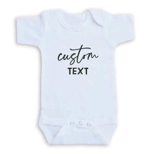 Embroidered Custom Onesie® brand, Custom Baby Bodysuit, Personalized Bodysuit Z57