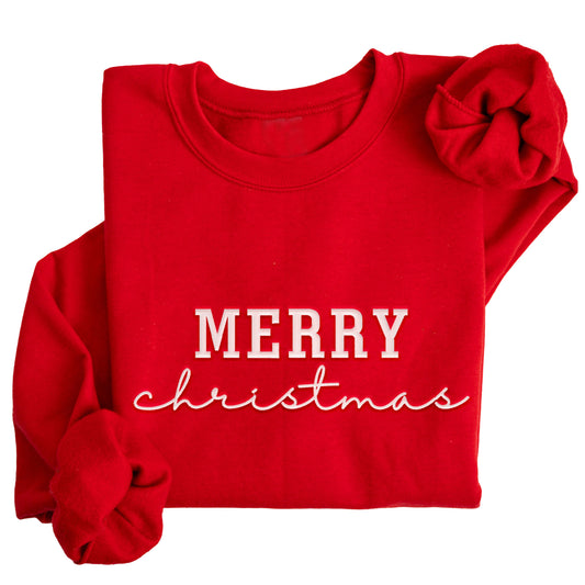 Embordered Christmas Sweatshirt Christmas Sweater Holiday Sweater H63