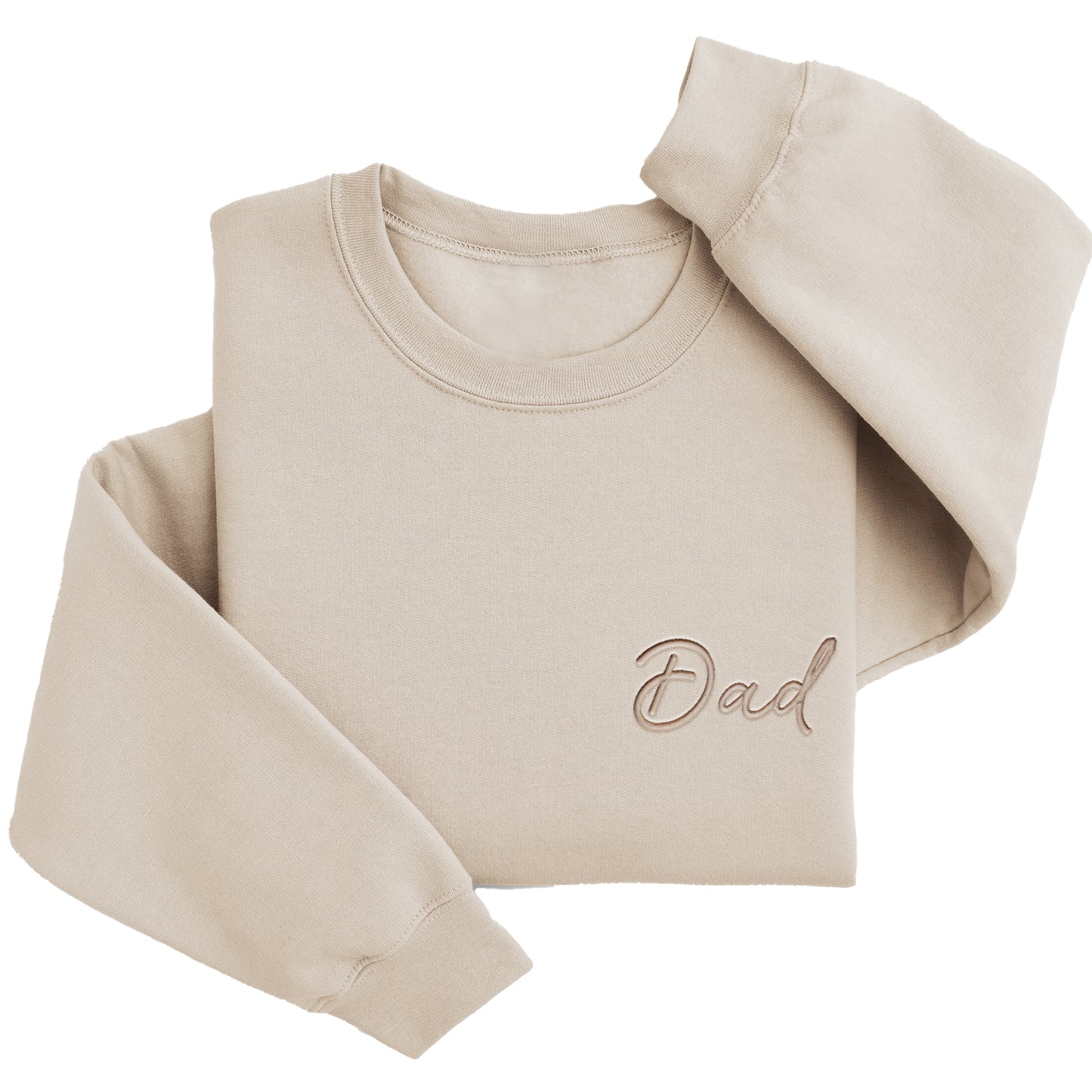 Embordered Dad Sweatshirt Dad Sweater Daddy Sweatshirt Left Chest J3