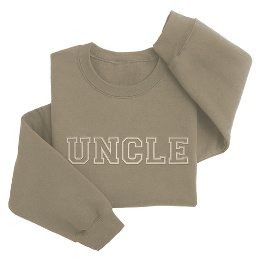 Embordered Uncle Sweatshirt DAD Sweater Uncle Sweatshirt M202