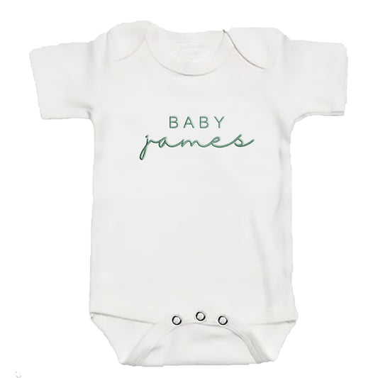 Custom Embroidered Baby Name ONESIES® Personalized Baby Bodysuit Z63