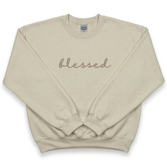 Bespoke Embroidered Blessed Sweatshirt A15