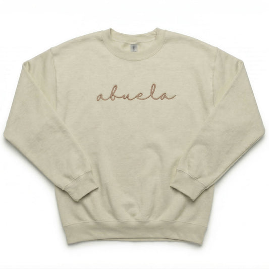 Bespoke Embroidered Abuela Sweatshirt A16