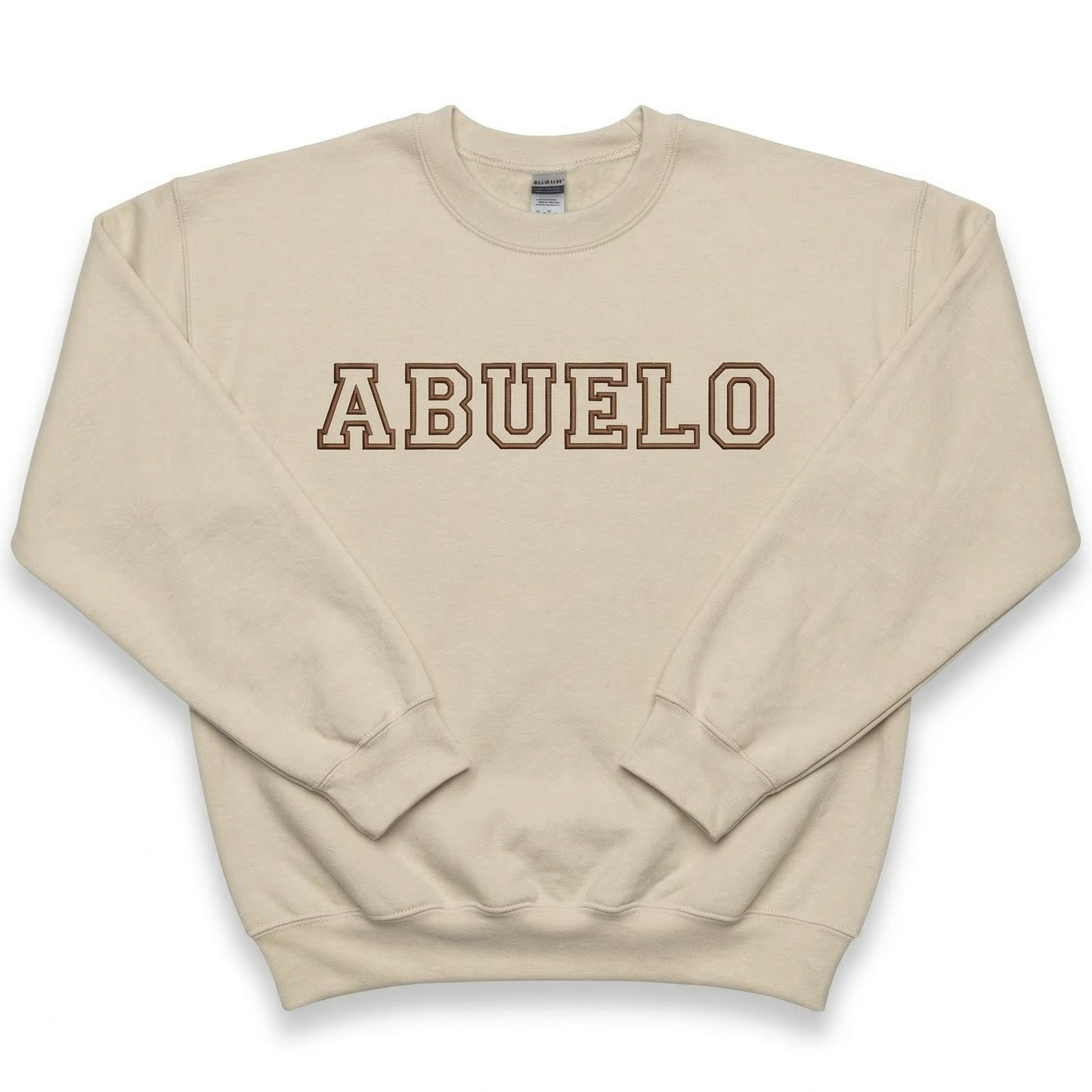 Bespoke Abuelo Block Letter Embroidery Sweatshirt A19