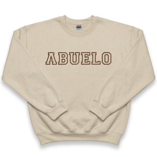 Bespoke Abuelo Block Letter Embroidery Sweatshirt A19