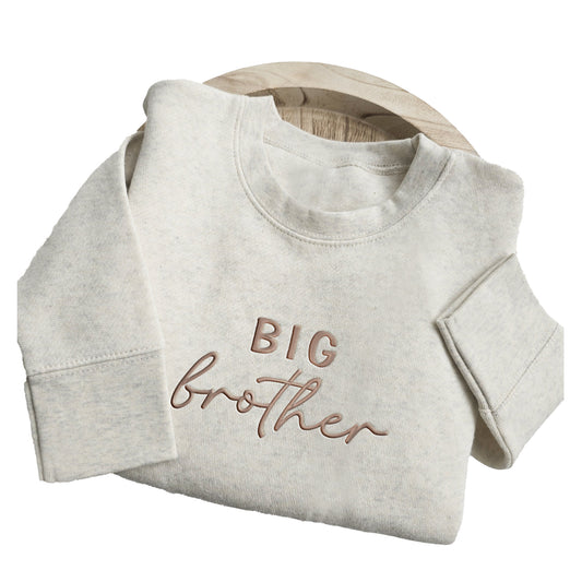 Embroidered Big Brother Toddler Sweatshirt Youth Sweatshirt Kids Sweater Pregnancy Announcement S25