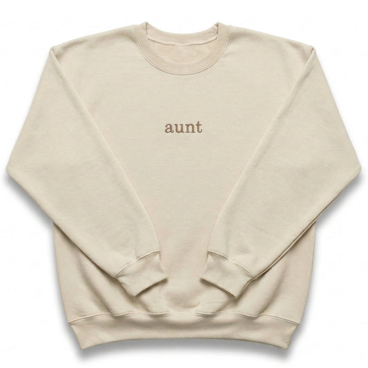 Bespoke Embroidered Aunt Sweatshirt C4