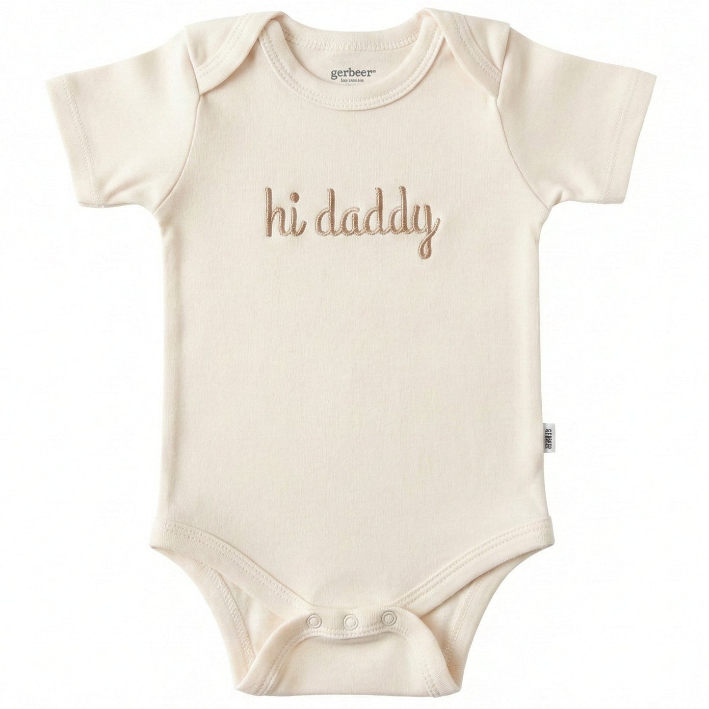 Embroidered Hi Daddy ONESIES® Baby Bodysuit MOMDAD 104
