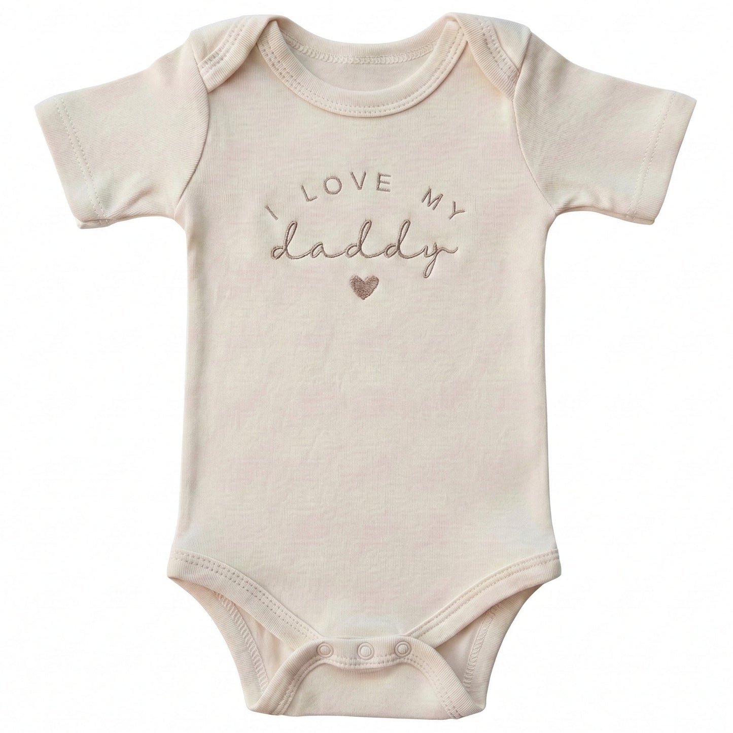 Embroidered I Love My Daddy ONESIES® Baby Bodysuit MOMDAD 110