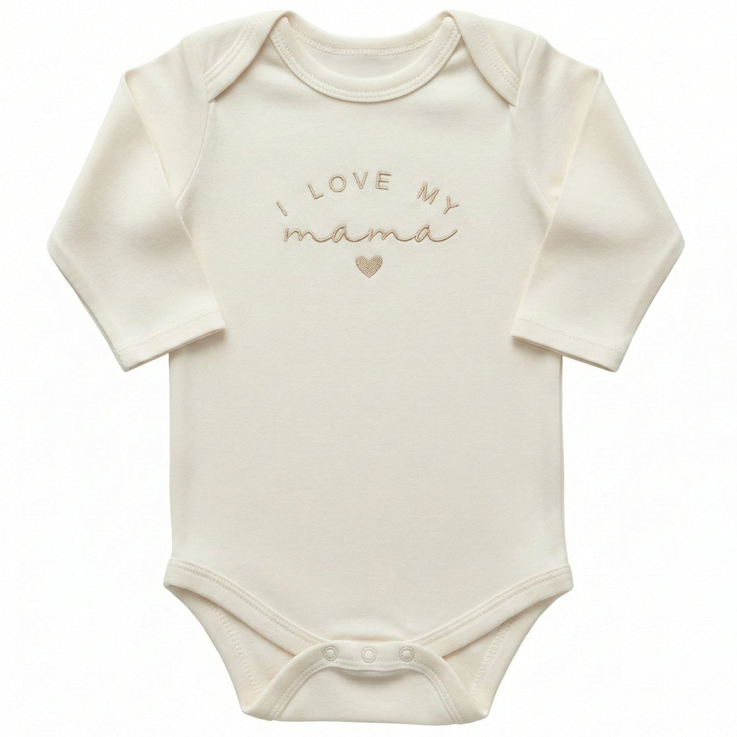Embroidered I Love My Mama ONESIES® Baby Bodysuit MOMDAD 112
