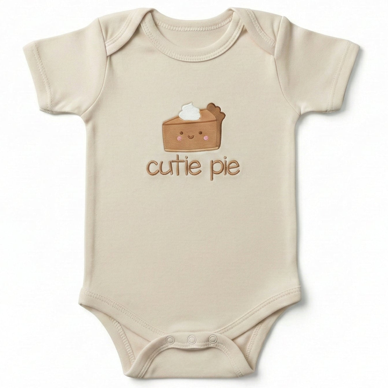 Bespoke Embroidered Cutie Pie Illustration ONESIES® Bodysuit E1