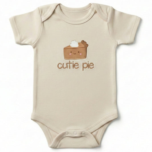 Bespoke Embroidered Cutie Pie Illustration ONESIES® Bodysuit E1