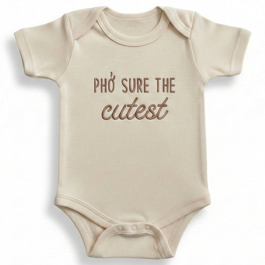 Embroidered Phở Sure the Cutest ONESIES® Bodysuit E11