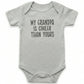 Embroidered My Grandpa is Cooler Than Yours ONESIES® brand E15