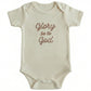 Bespoke Embroidered Glory be to God ONESIES® Bodysuit E16