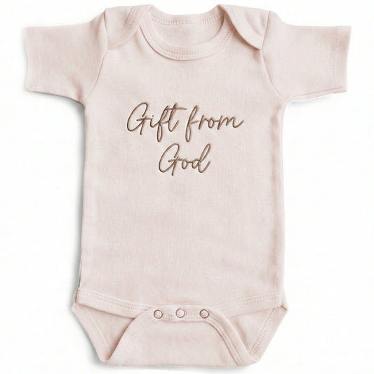 Bespoke Gift from God Embroidered ONESIES® Bodysuit E17