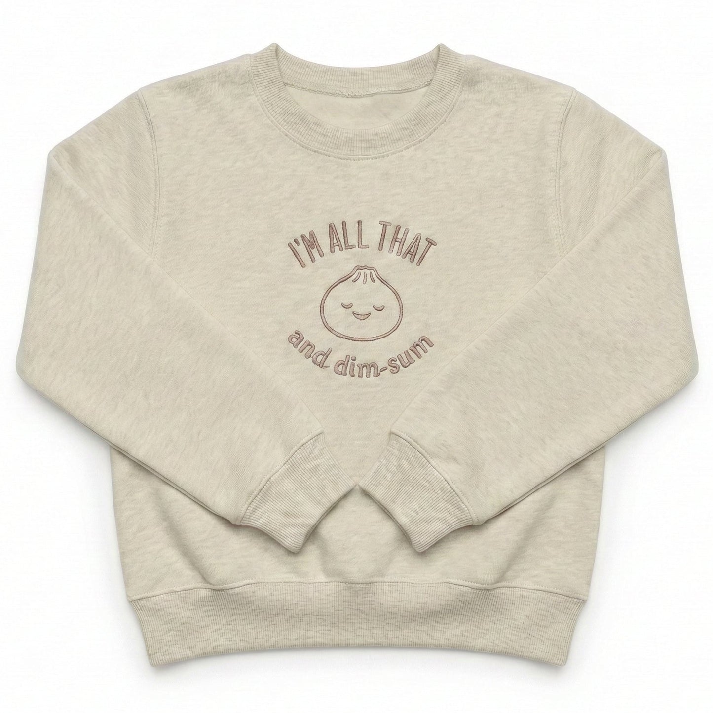 Embroidered Dim Sum Dumpling Toddler and Youth Sweatshirt E18