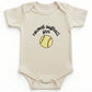 Bespoke Embroidered Newest Softball Fan Illustration ONESIES® Bodysuit E2