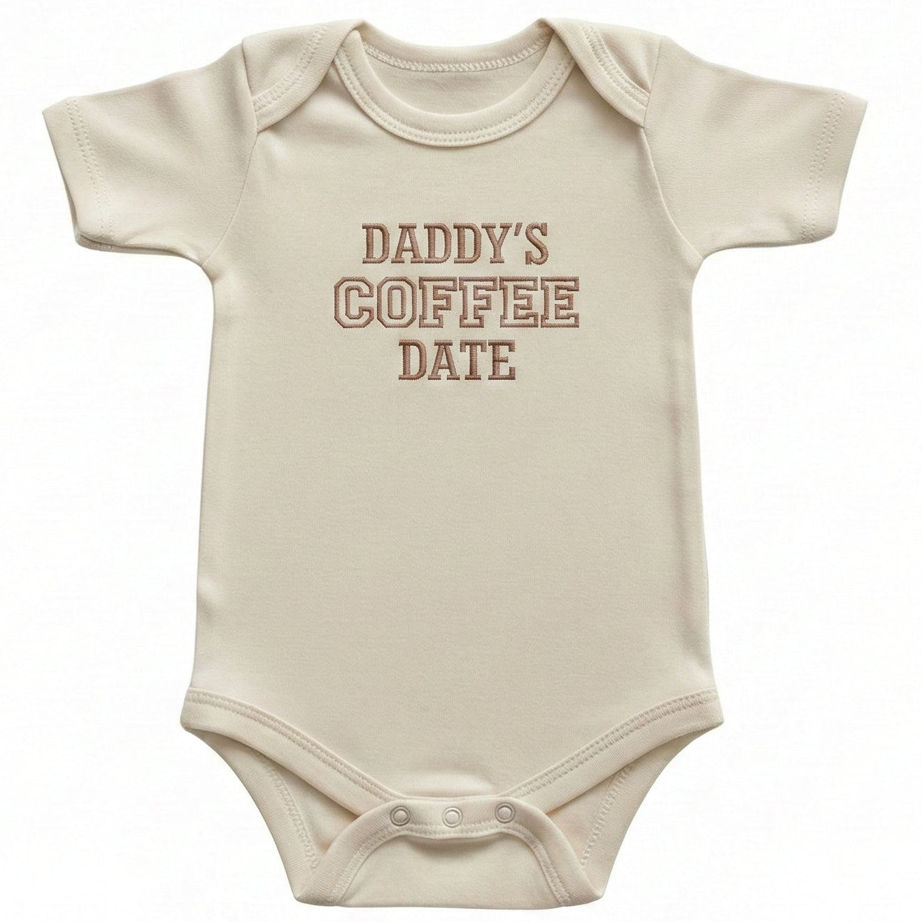 Embroidered Daddy's Coffee Date ONESIES® Bodysuit E21