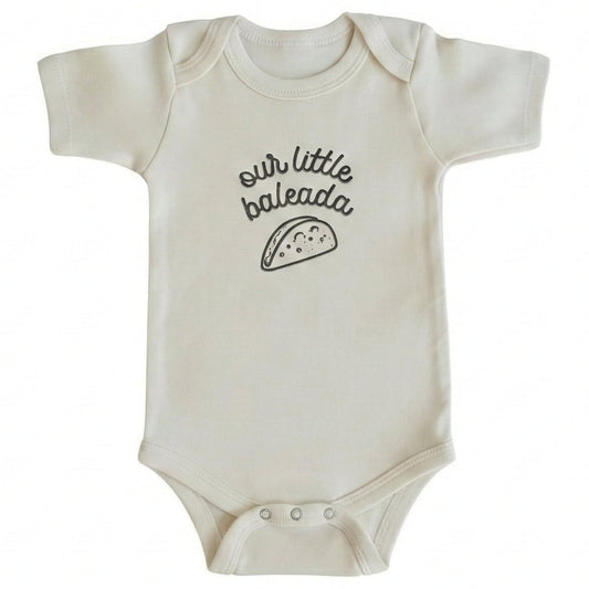 Bespoke Embroidered Our Little Baleada Illustration ONESIES® Bodysuit E28
