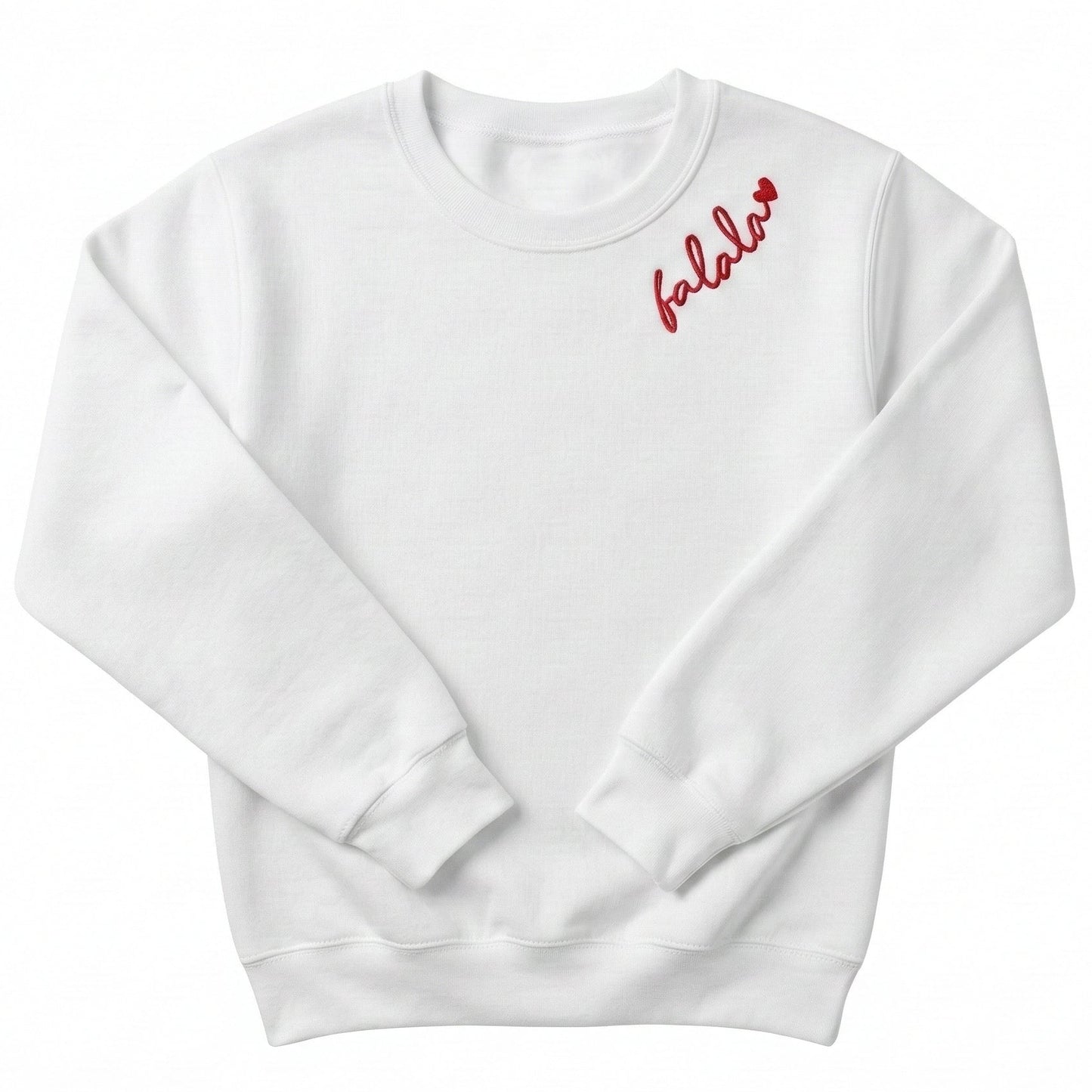 Embroidered Falala Christmas Sweater Neckline E29
