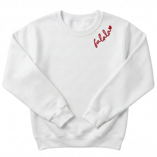 Embroidered Falala Christmas Sweater Neckline E29