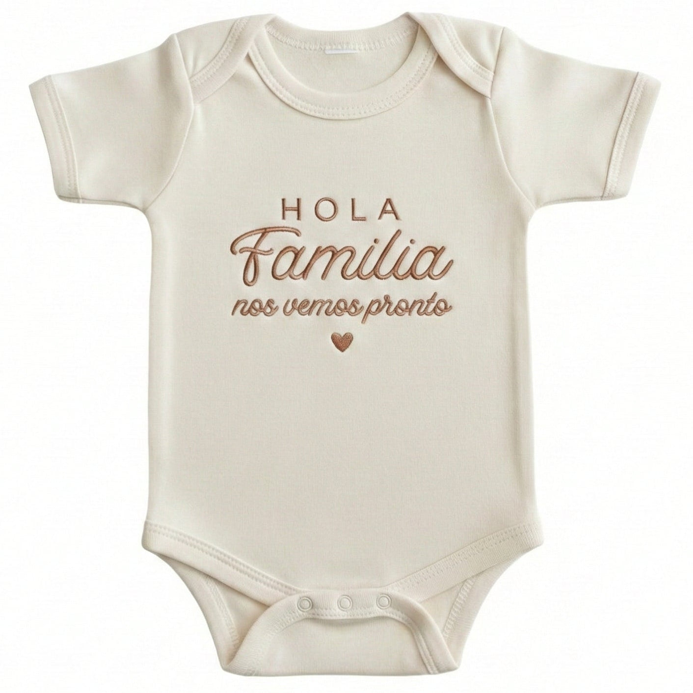 Bespoke Hola Familia Embroidery ONESIES® Bodysuit E3