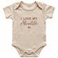 Embroidered I LOVE MY Abuelita Spanish ONESIES® Bodysuit E34