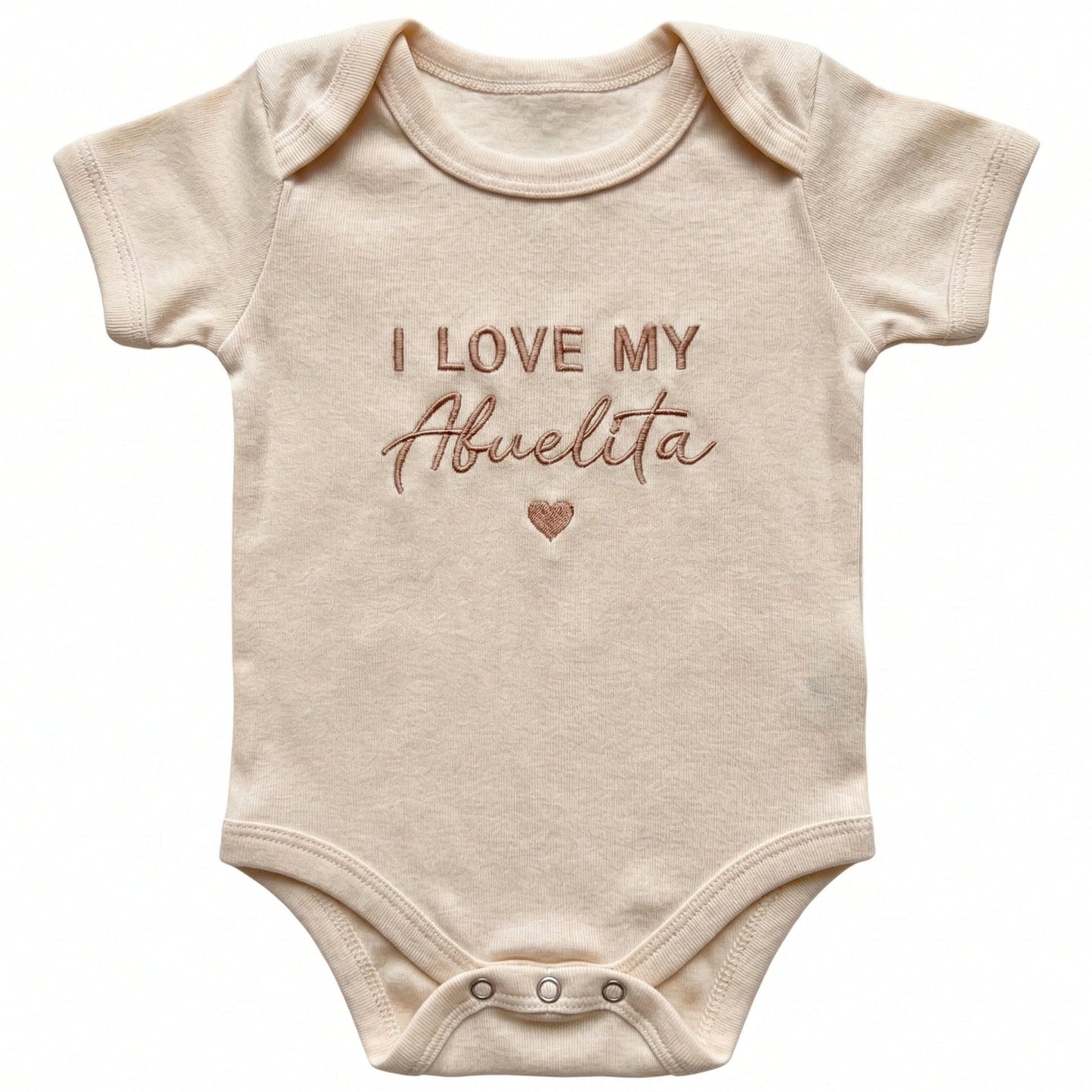 Embroidered I LOVE MY Abuelita Spanish ONESIES® Bodysuit E34