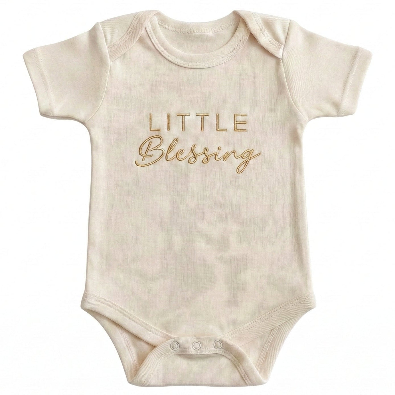 Bespoke Embroidered Little Blessing Religious ONESIES® Bodysuit E35