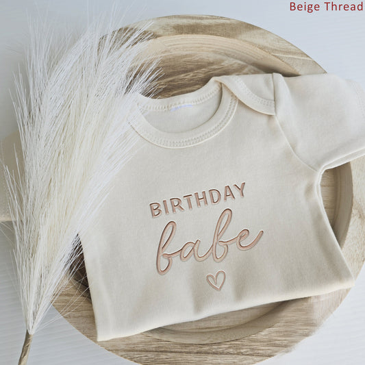 Embroidered Birthday Babe ONESIES® Celebratory Bodysuit E39