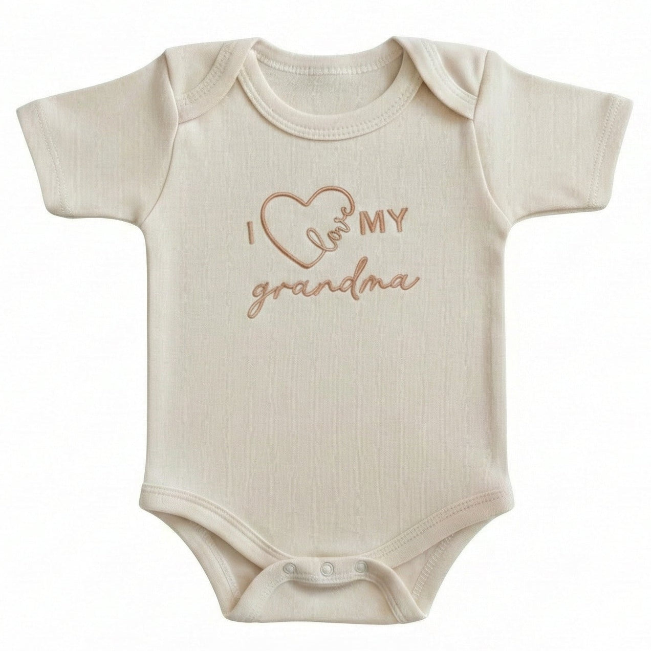 Embroidered I love My Grandma with Heart ONESIES® Bodysuit E42