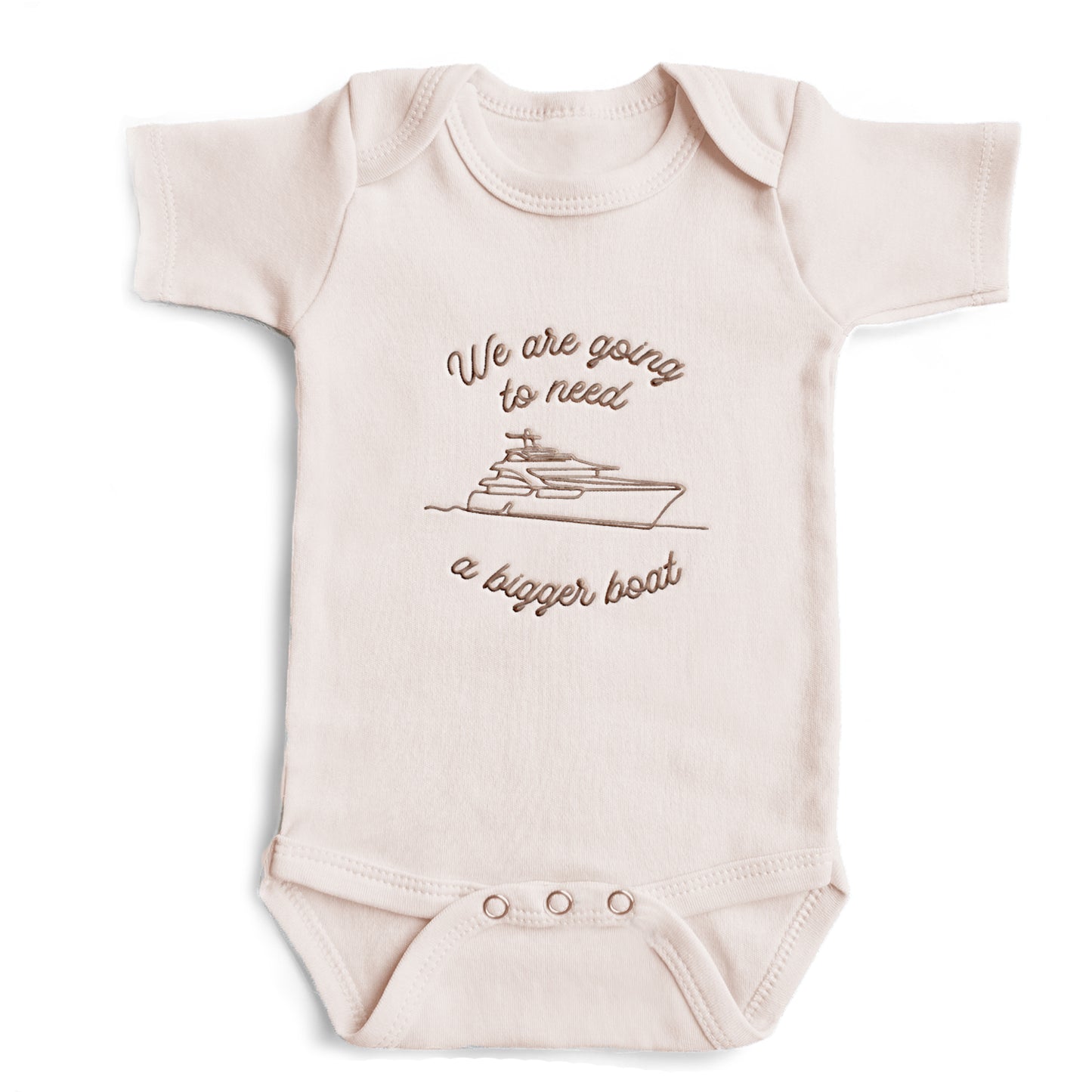 Embroidered We Are Going to Need a Bigger Boat ONESIES® Baby Bodysuit E6