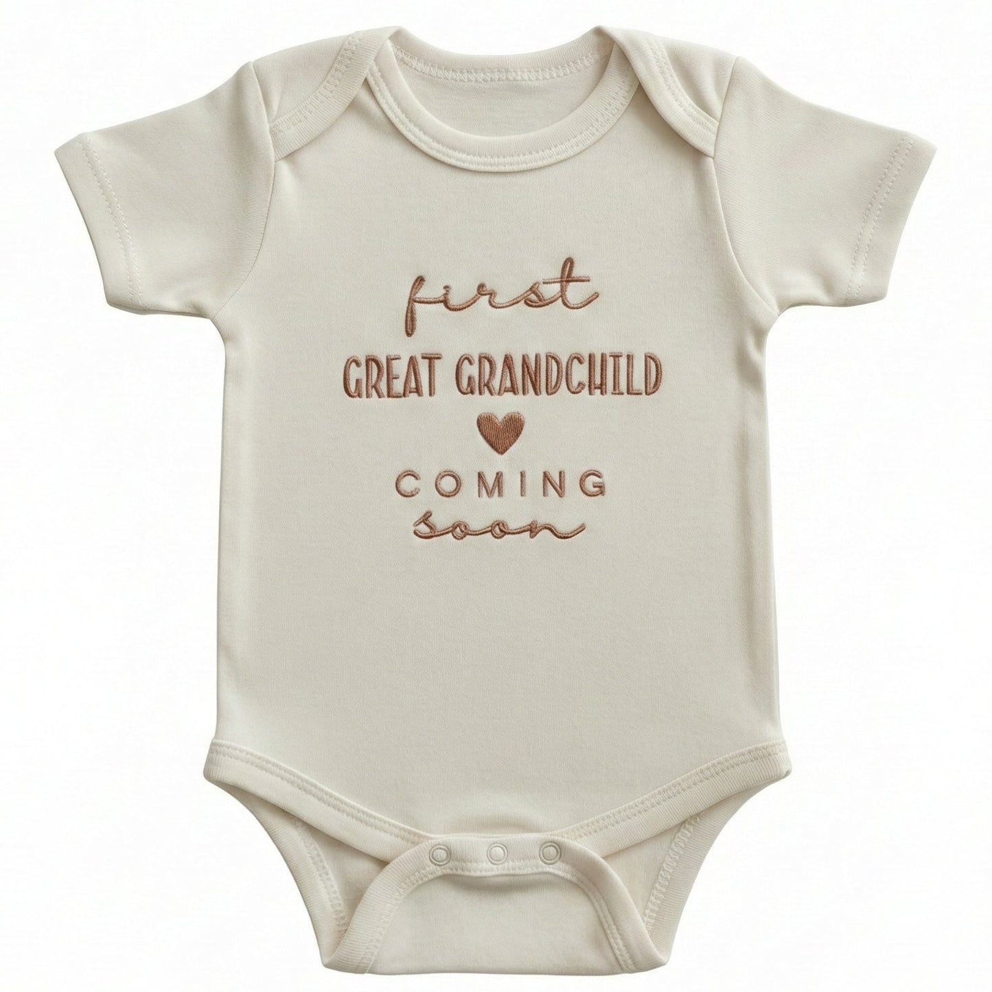 Embroidered First Great Grandchild ONESIES® Bodysuit E8