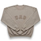 Embroidered Dad Block Letter Arc Sweatshirt F48