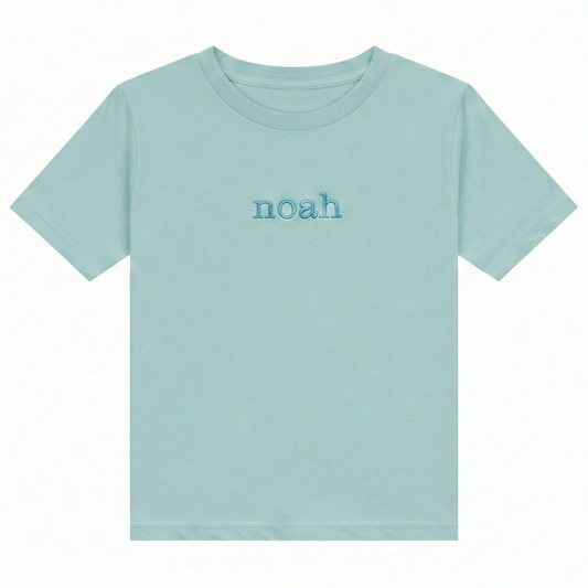 Custom Embroidered Name Toddler and Youth T-Shirt Z59