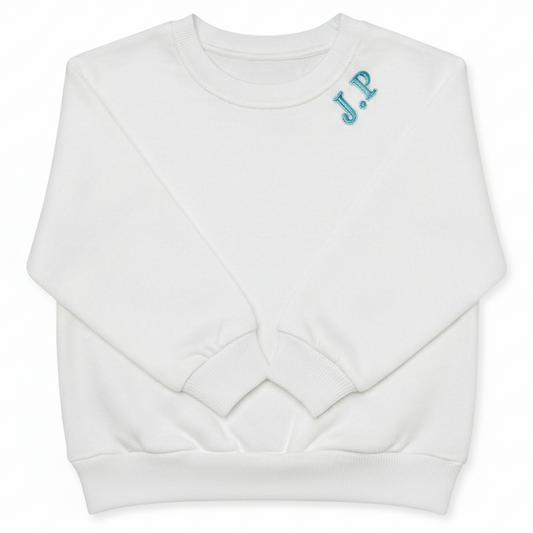 Embroidered Personalized Initial Toddler and Youth Sweatshirt x52