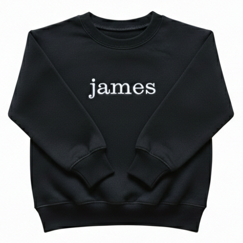 Embroidered Custom Name Toddler and Youth Sweatshirt Z69