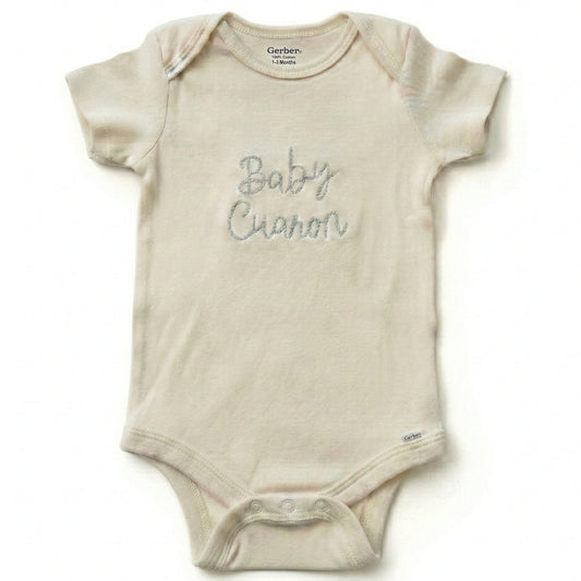 Custom Embroidered Baby Name Personalized ONESIES® Bodysuit Z37