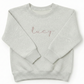 Custom Embroidered Name Toddler and Youth Sweatshirt Personalized Apparel Z41