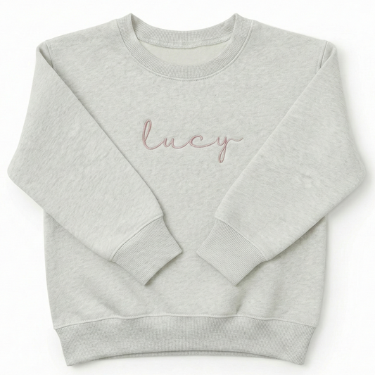 Custom Embroidered Name Toddler and Youth Sweatshirt Personalized Apparel Z41