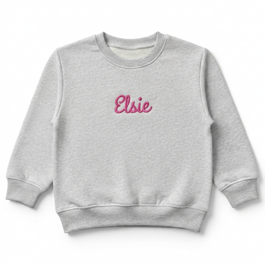 Embroidered Custom Name Toddler and Youth Sweatshirt Z83