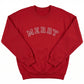 Embroidered Merry Block Letter Christmas Sweater H11