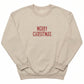 Embroidered Merry Christmas Minimalist Sweater H46