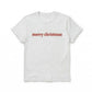 Embroidered Merry Christmas Bespoke Holiday T-Shirt H47