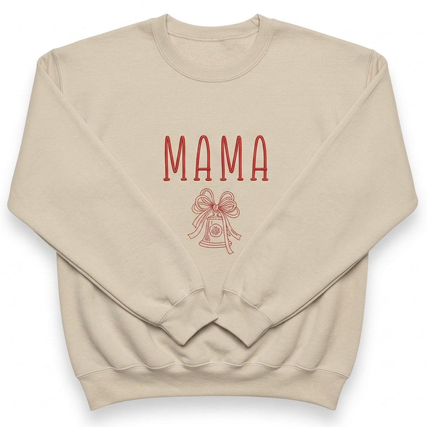 Embroidered Mama Christmas Ornament Sweater H57