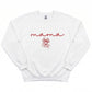 Embroidered Mama Christmas Bell Sweater H58