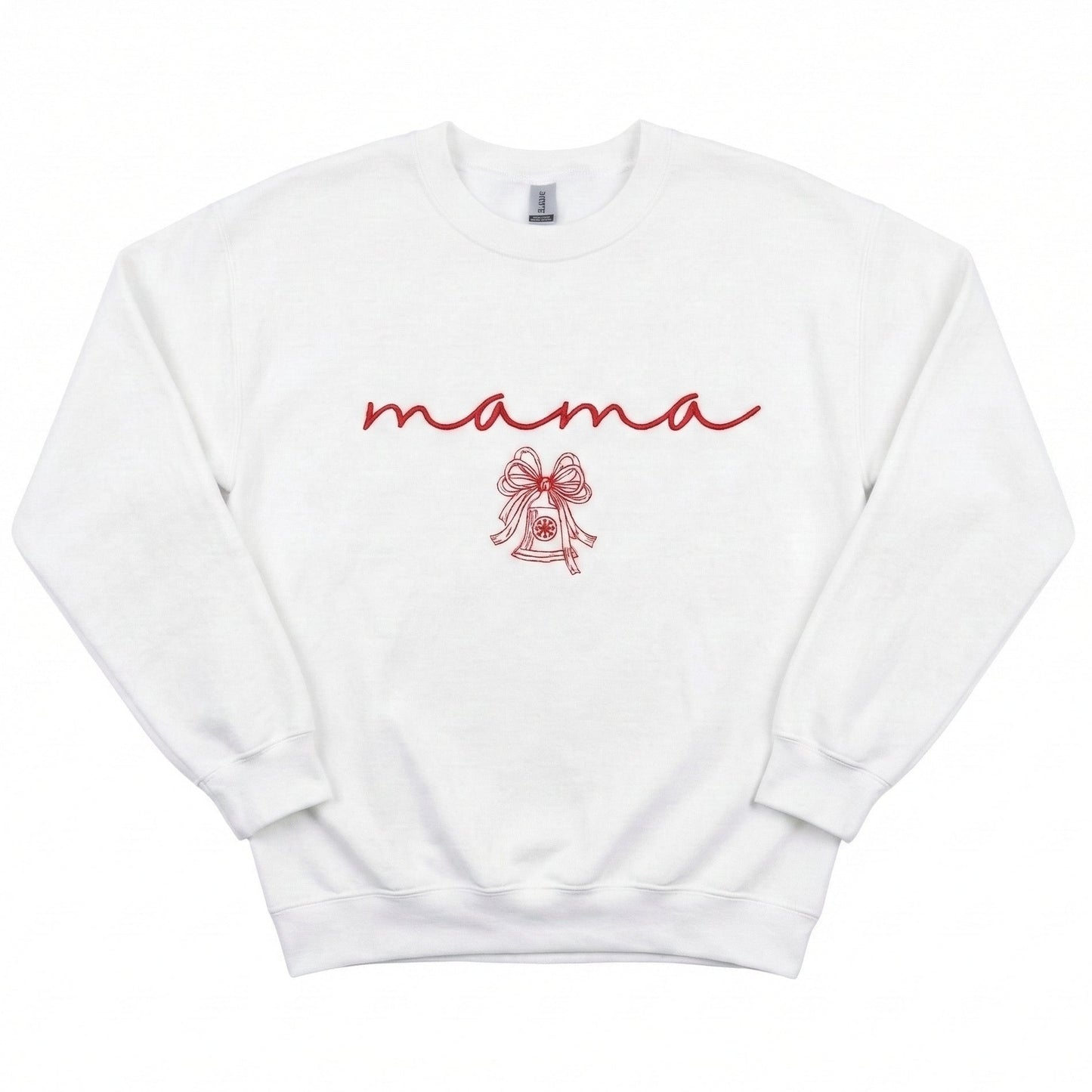 Embroidered Mama Christmas Bell Sweater H58